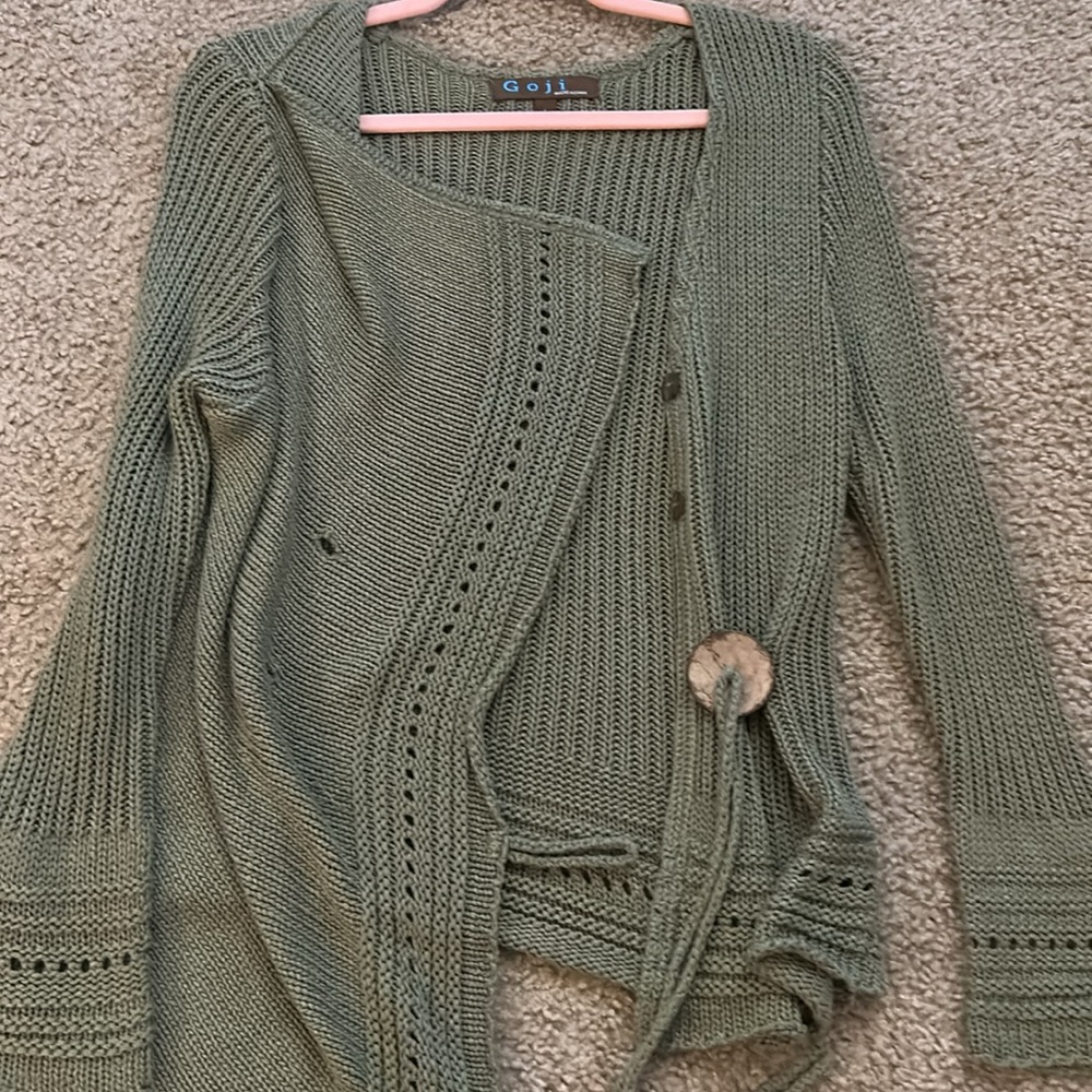 Green Fairycore Cardigan
